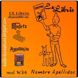 ExLibris Tintín & Milú