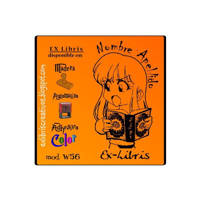 ExLibris Niña con libro