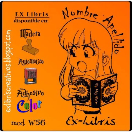 ExLibris Niña con libro