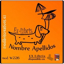 ExLibris Perrito salchicha