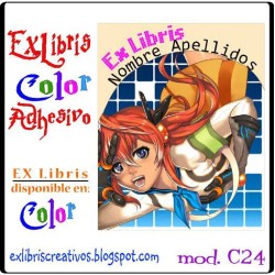 ExLibris Chica Mágica