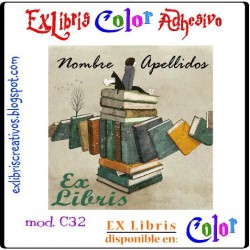ExLibris Lectora con gato