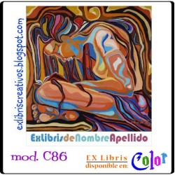 ExLibris Chica leyendo libro