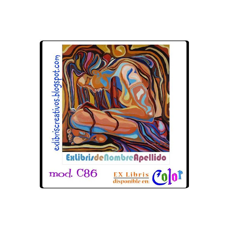 ExLibris Chica leyendo libro